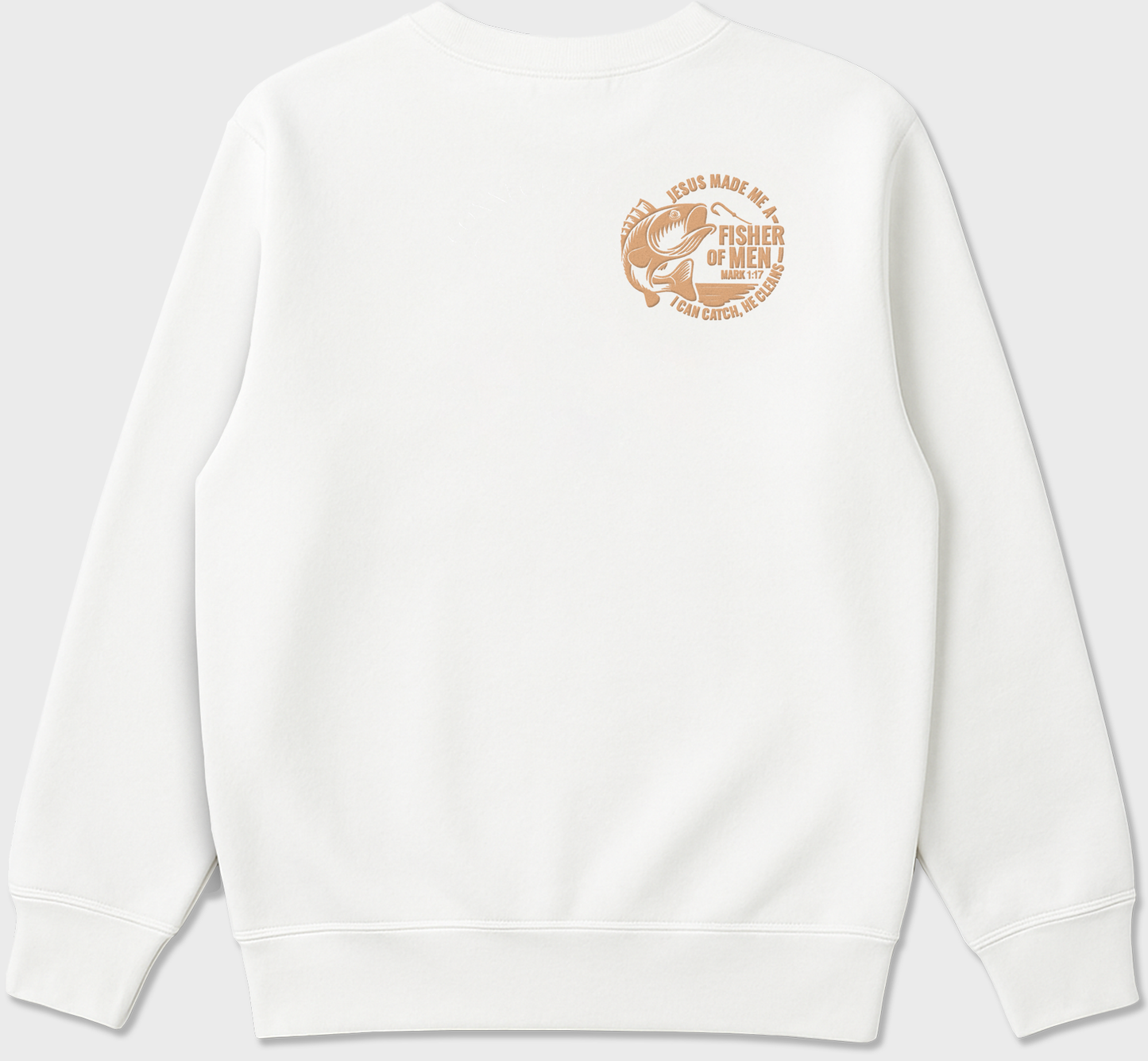 "Fisher of Men” Christian Embroidered Sweatshirt