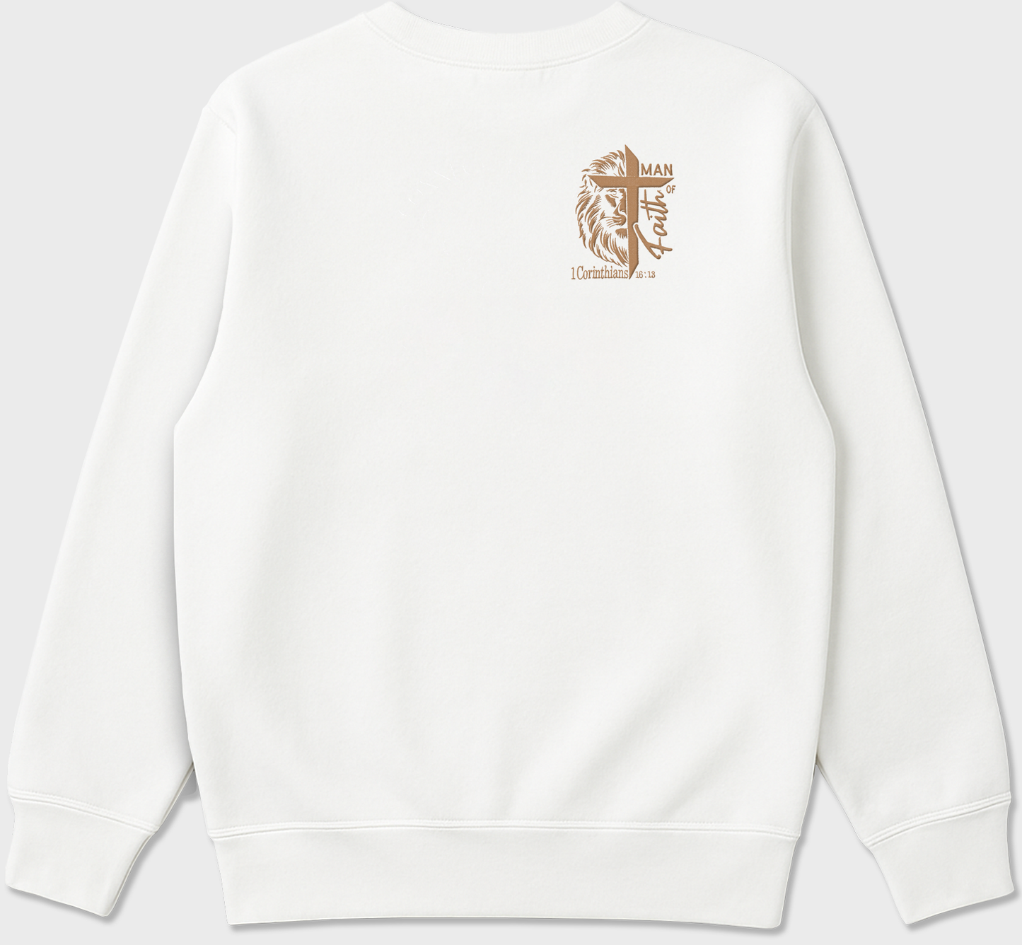 “Man of Faith” Christian Embroidered Sweatshirt