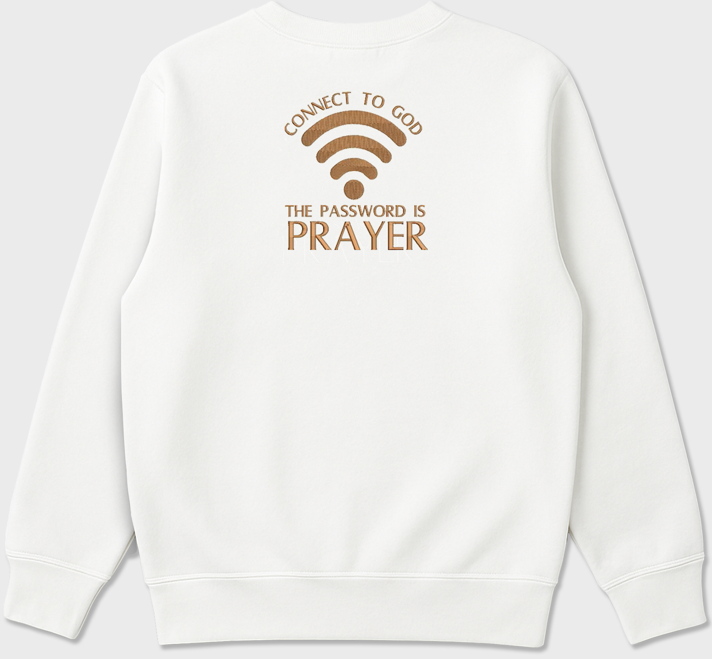 “Connect to God” Christian Embroidered Sweatshirt