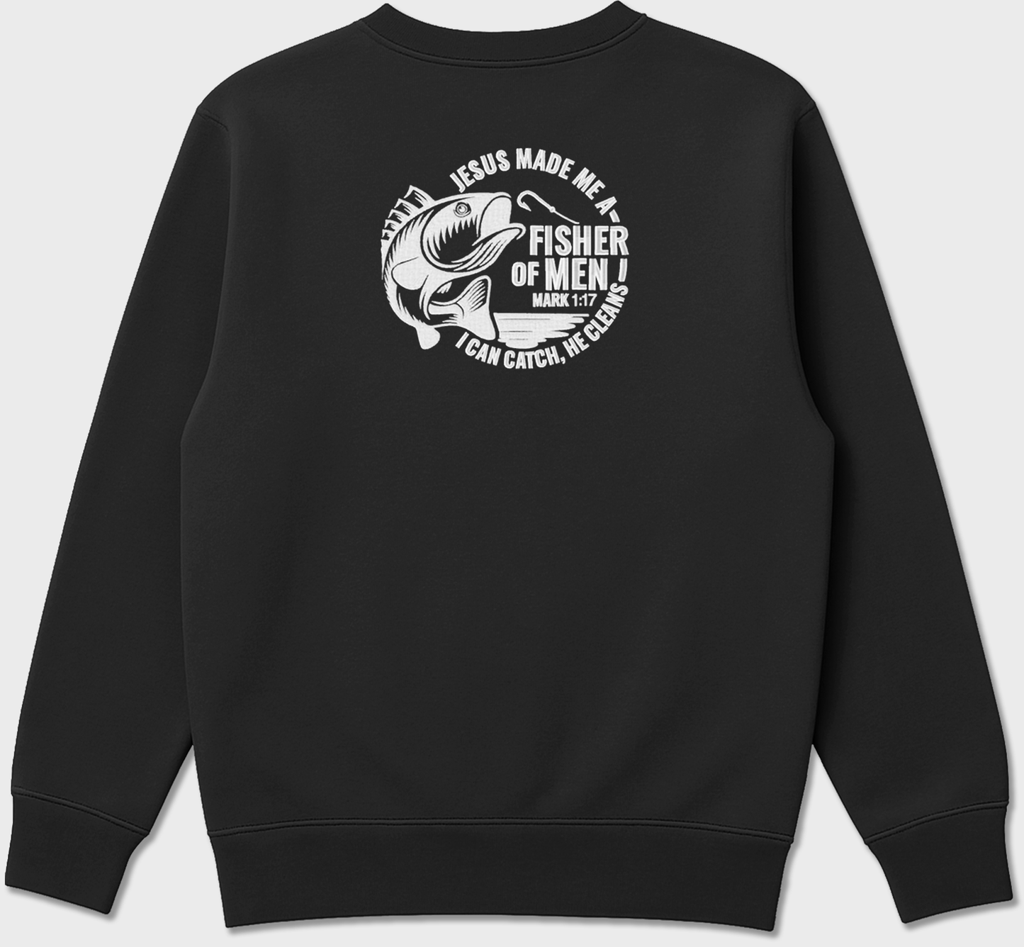 "Fisher of Men” Christian Embroidered Sweatshirt