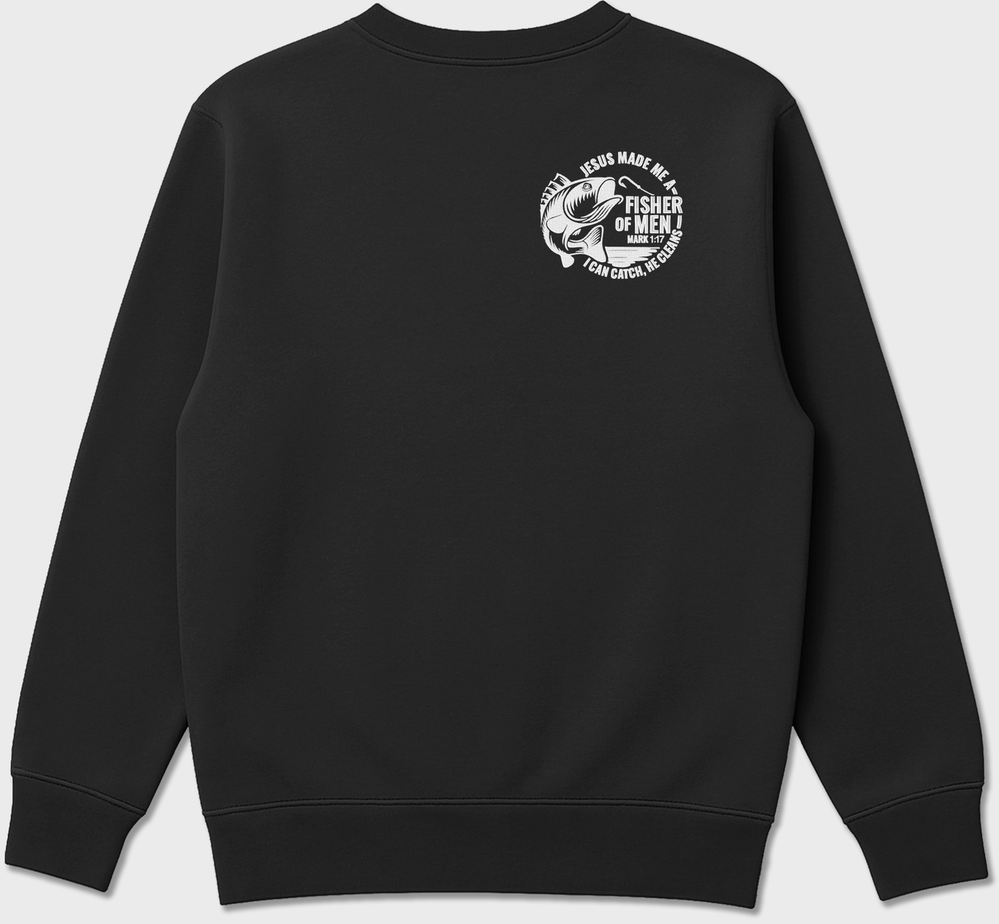 "Fisher of Men” Christian Embroidered Sweatshirt