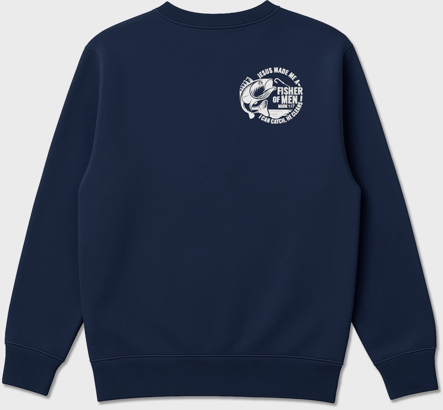 "Fisher of Men” Christian Embroidered Sweatshirt