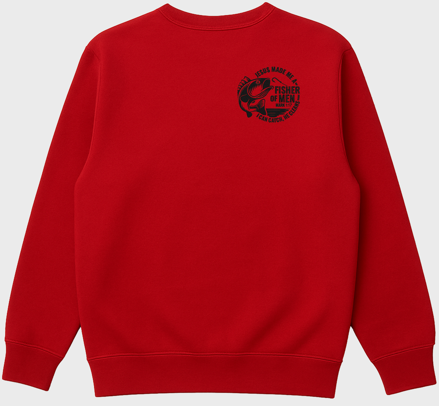 "Fisher of Men” Christian Embroidered Sweatshirt