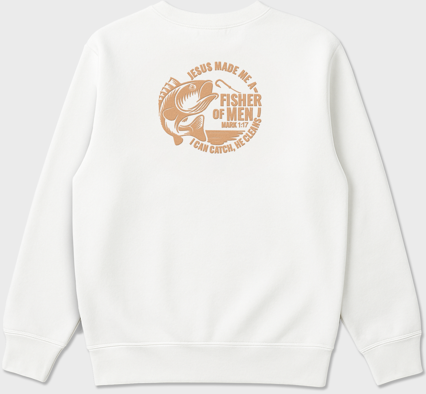 "Fisher of Men” Christian Embroidered Sweatshirt