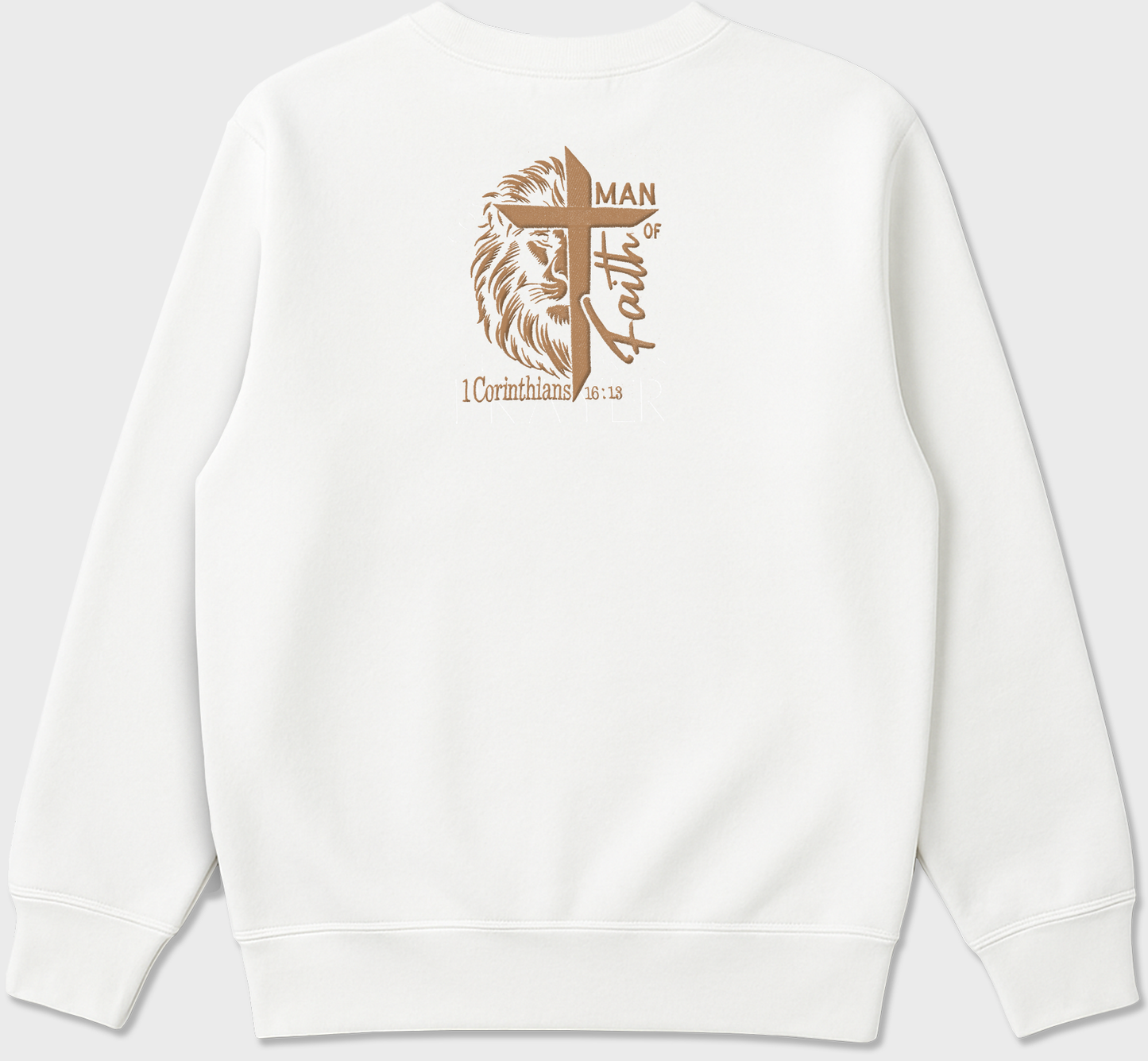 “Man of Faith” Christian Embroidered Sweatshirt
