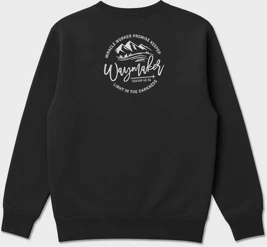“Waymaker” Christian Embroidered Sweatshirt