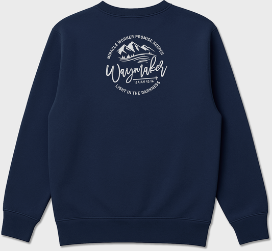 “Waymaker” Christian Embroidered Sweatshirt